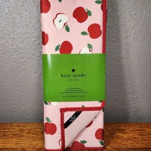 Kate Spade Pink Apple Print Drying Mats